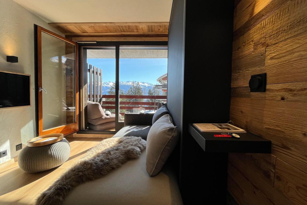 Les Cerfs - Appartement & Studio - Anzere Bagian luar foto
