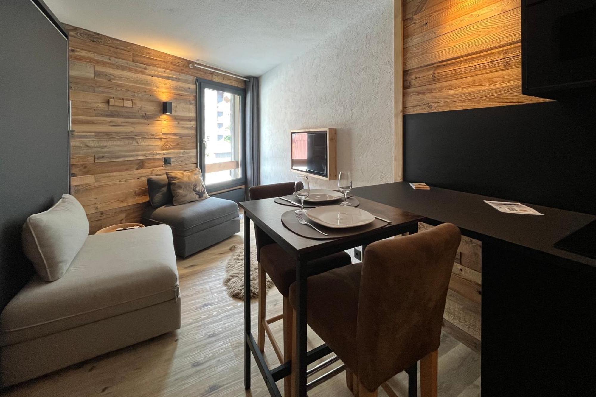 Les Cerfs - Appartement & Studio - Anzere Bagian luar foto