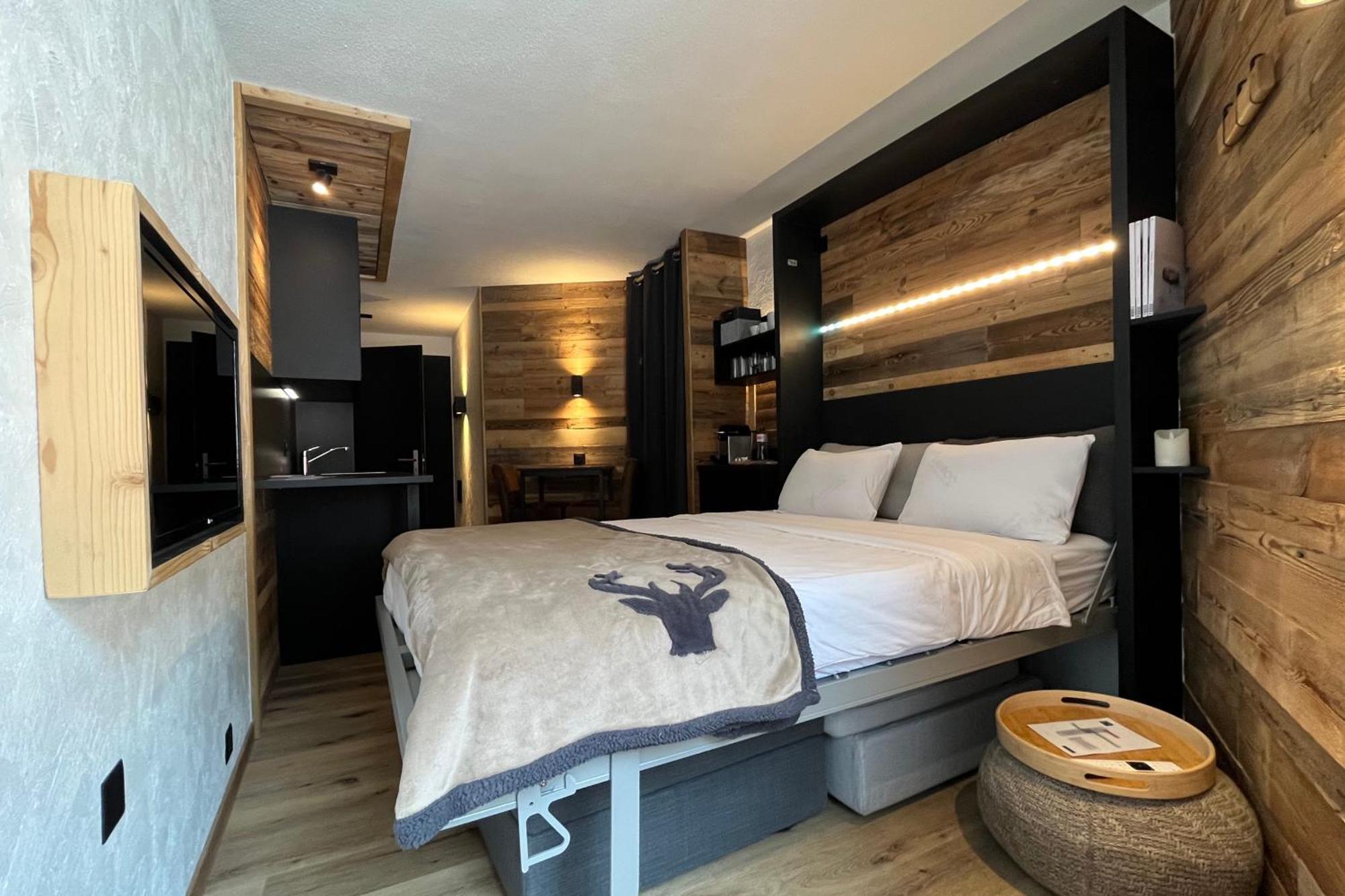 Les Cerfs - Appartement & Studio - Anzere Bagian luar foto